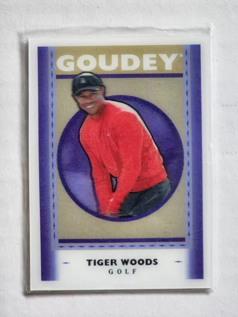 Tiger Woods 2019 Upper Deck Goodwin Champions Mini Goudey #G50
