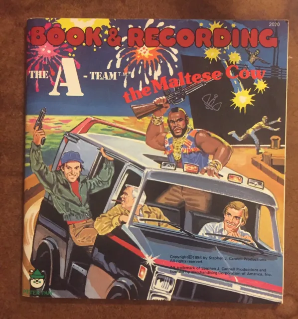 The A Team The Maltese Cow 2020 Book & Record 1984 Vinyl