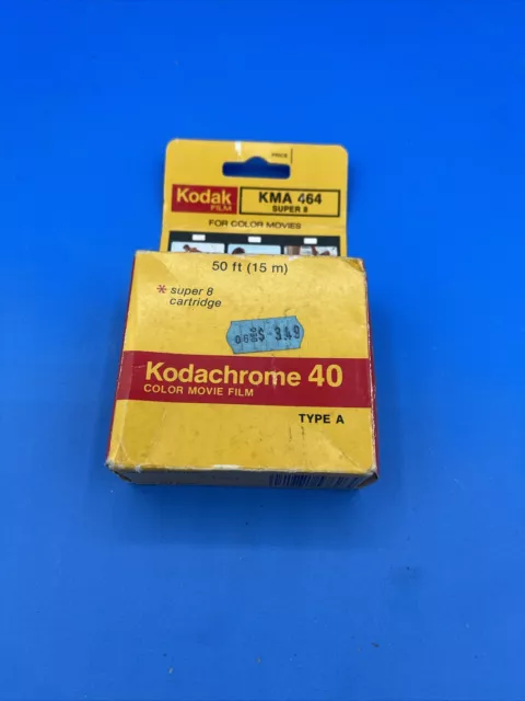 KODAK Kodachrome 40 8mm Super 8 Color Movie Film KMA 464 Type A Expired VTG New