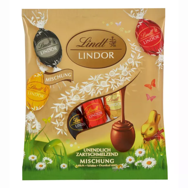 Lindt Lindor Mischbeutel Doppio Rotary Uova Con Imbottitura 90g