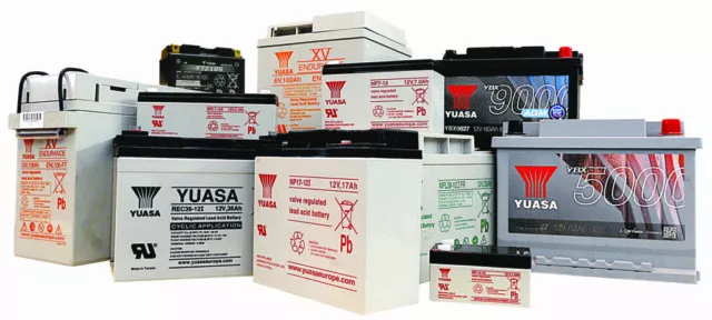 Yuasa 12V / 6V 1Ah to 105Ah Lawn Mower and Garden Batteries