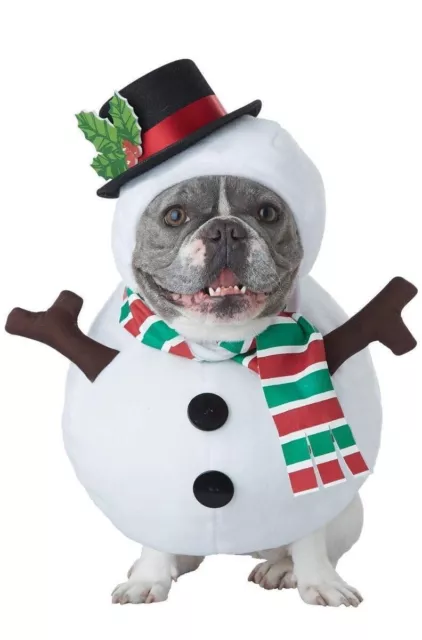 Muñeco de Nieve Perro Mascota Disfraz