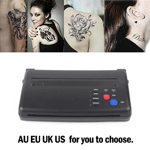 Máquina copiadora de transferencia de tatuajes negra máquina plantilla térmica fabricante de papel DD U3