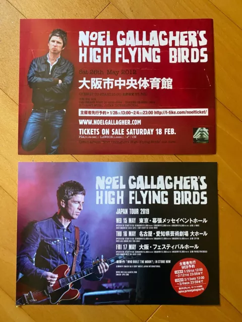 Noel Gallagher's High Flying Birds OASIS Japan tour flyer mini-poster 2012 2019!