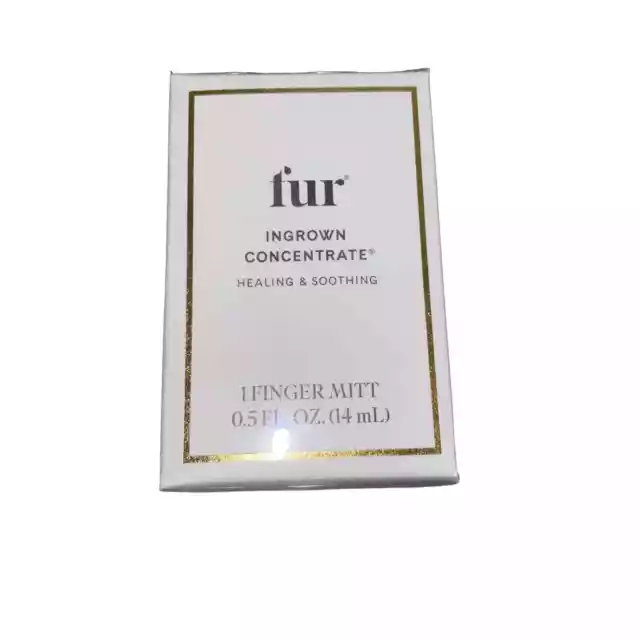 Fur Ingrown Concentrate Healing & Soothing 0.5 Oz 14mL Full Size NIB Finger Mitt