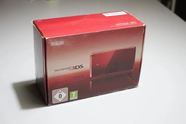 Console Nintendo 3ds red métallic complète en boite