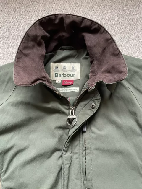 BARBOUR SPORTING BRANSDALE Shooting Jacket Green Coat Mens Medium 139.99 PicClick UK