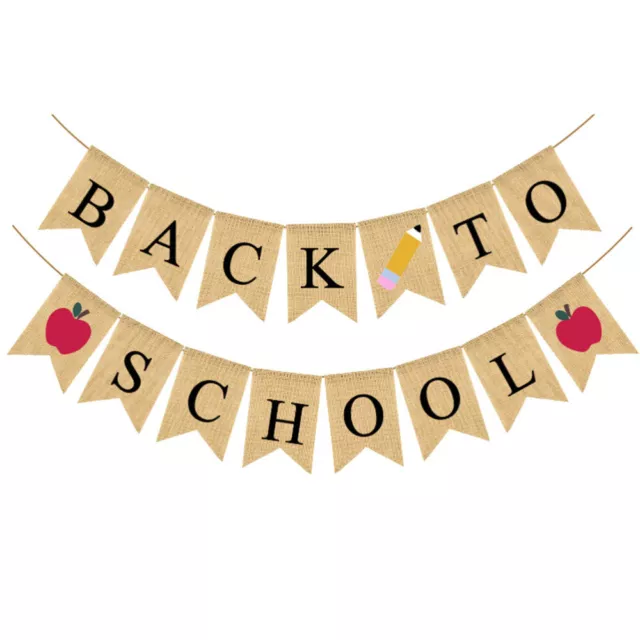 Welcome Class Banner School Burlap Hanging Banner School Linen Banner