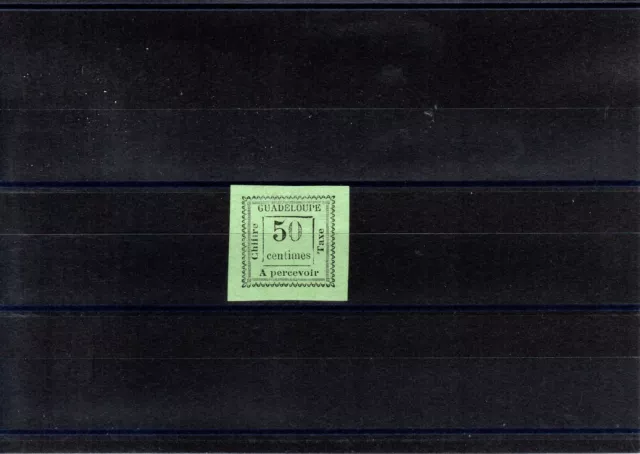 Timbre Guadeloupe France Colonie 1884 Taxe N°12 Neuf(*) No Gum Signe Calves