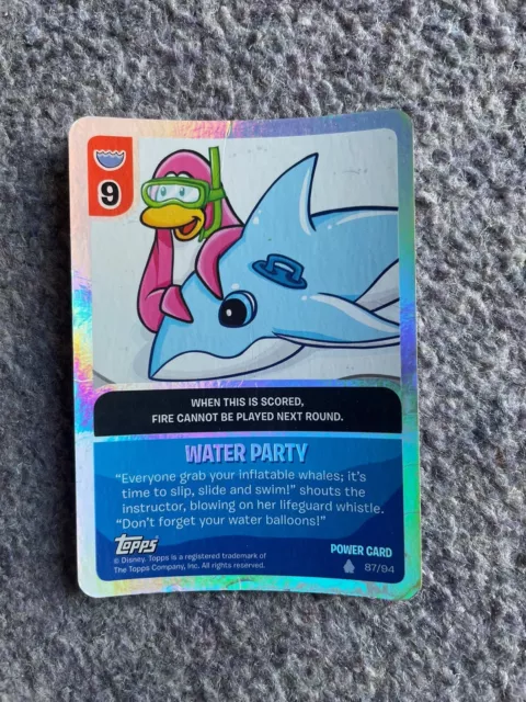  Topps Club Penguin Card-Jitsu Trading Card Game Water