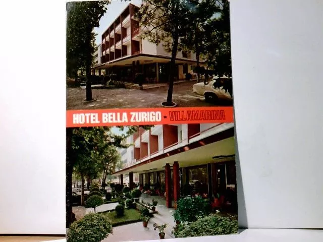 Villamarina di Cesenatico. Hotel Bella Zurigo. Italiano. Vecchia cartolina multiimmagine 439591