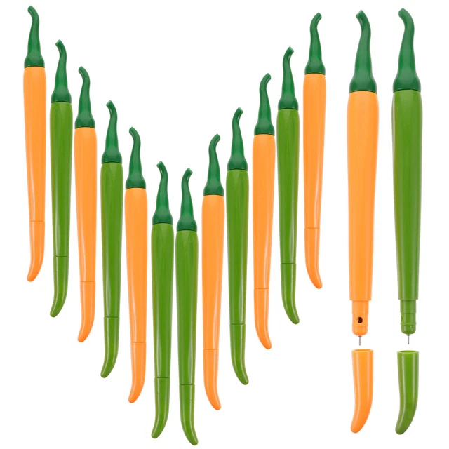 14 PCS SCHWARZER Gelstift Tagebuchstifte Chili-Gel-Stift Schüttgut ...