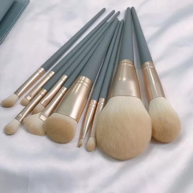 10X Make Up Brushes Set Cosmetic Professional Tool Kabuki Makeup Brush With caDH