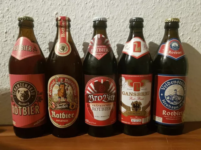 6 verschiedene Rotbiere Oberpfalz Franken Fränkisch Rotbier Bier Sixer