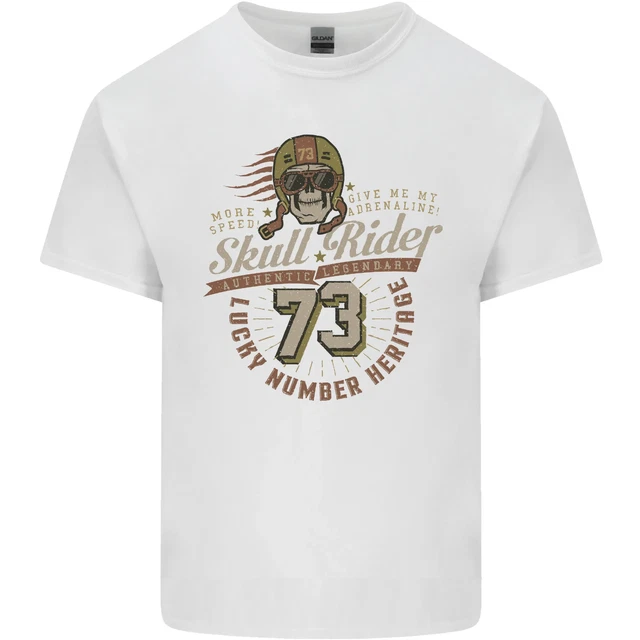 T-shirt Skull Rider Moto Biker Moto Bambini 2