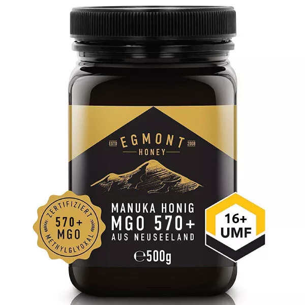 Manuka Honig MGO 570+ UMF 16+ Egmont Honey Original aus Neuseeland 550 600