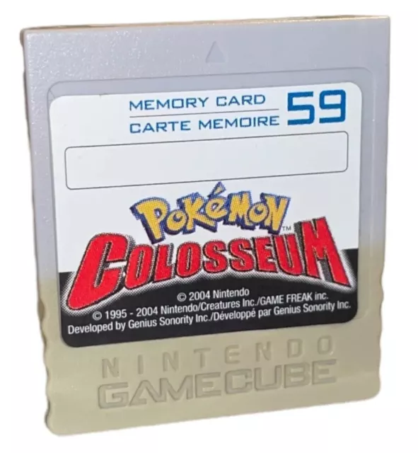 Pokémon Colosseum Original Nintendo Gamecube Memory Card 59 Blöcke ✅