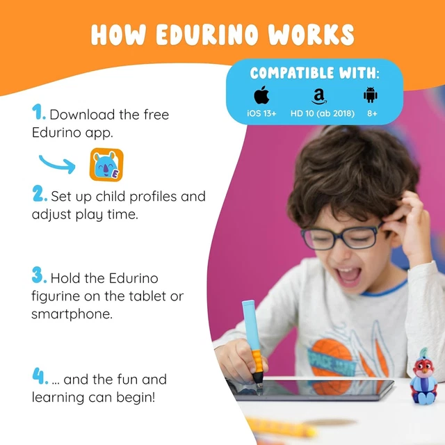 Maths Starters Robin Rally EDURINO ROBIN STARTER Set - Numbers, Shapes Games, Early Math Skills ...