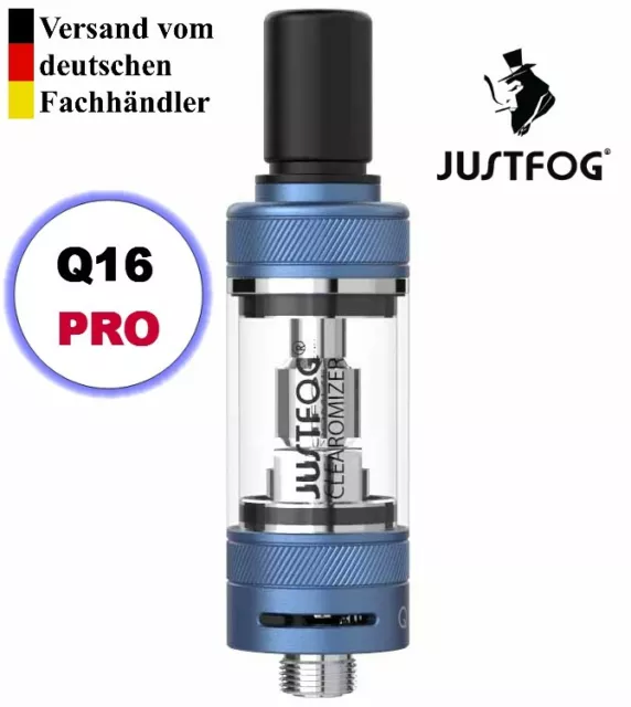 JustFog - Q16 PRO MTL Clearomizer Verdampfer Set Blau oder Ersatzglas