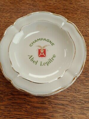art deco vide poche cendrier ashtray faience Limoges Bernardaud Champagne DEUTZ 