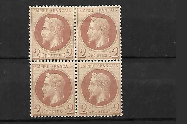 France 1862 Cat Yt N° 26 A N* Mlh 1 Timbre Mnh