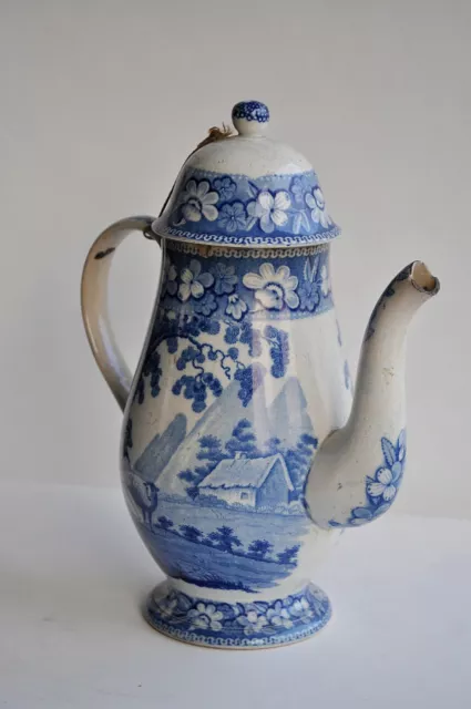 Cafetière en faience de Delft - XVIIIème