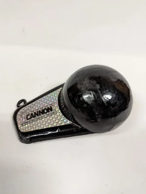 Cannon 10 lb finned Downrigger Weight 10 lb, Vinyl Coat Keeled Cannon Ball