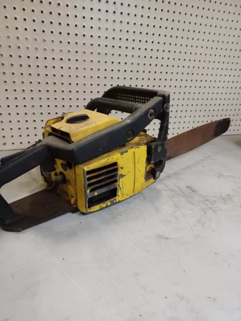 McCulloch Pro Mac 610 Chainsaw W/ 20" Bar PULLS HARD When Starts UNTESTED Resale