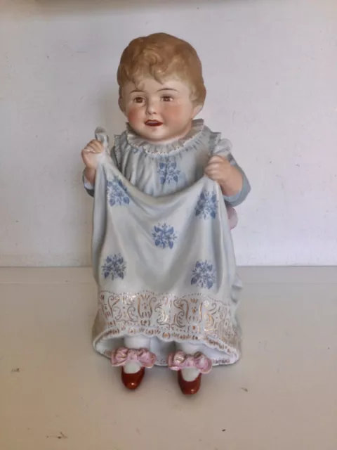 Bisque Piano Doll Large 13” Tall  *Possibly German*