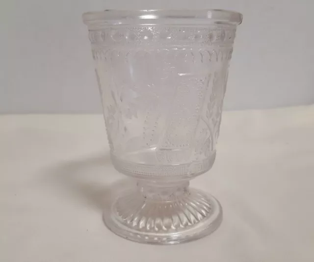 Spooner - EAPG Adams Co. Good Luck Horseshoe Prayer Rug Glassware