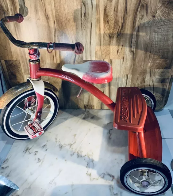 Vintage Radio Flyer Tricycle Red White Retro RED Edition 