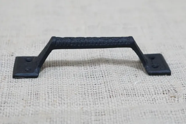 10 Cast Iron Black Handles Gate Pull Shed Door Barn Handle Drawer Pulls 6 1/4" 4