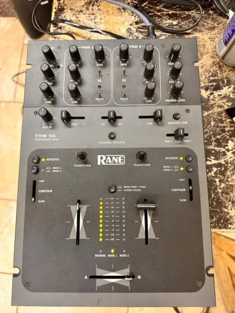RANE TTM 56 DJ Scratch Mixer w/Power Supply - PLEASE READ!