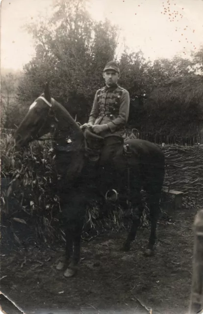 Romania Military Photo - Romanian Cavalry Horseman Officer 1930 Photo