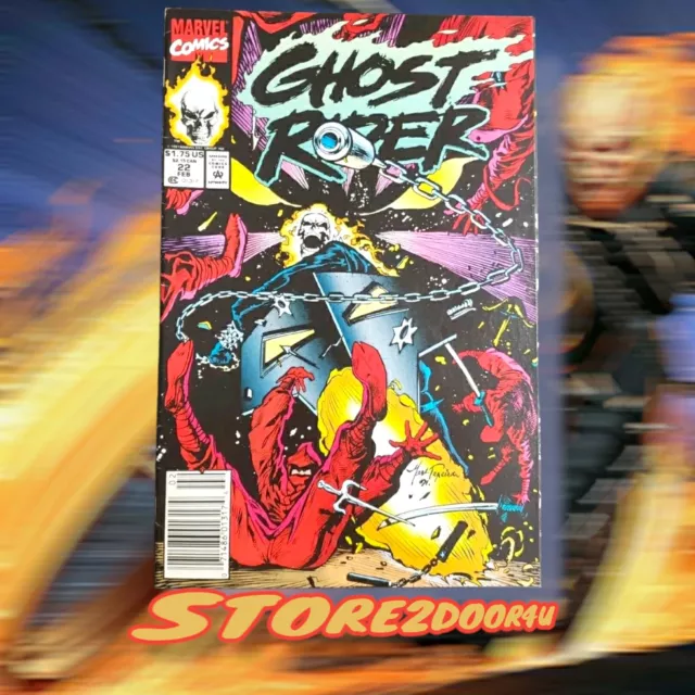 Ghost Rider Vol 3 #22 (1991) J Blaze Deathwatch Vengeance 1st Print Marvel