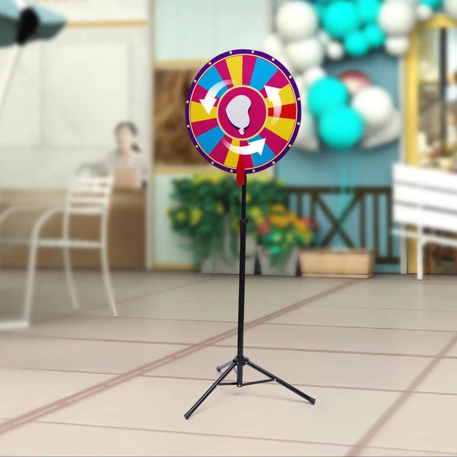 18-Slot 24" Prize Spinning Game 100-180cm Stand Editable Board Mall Party Game