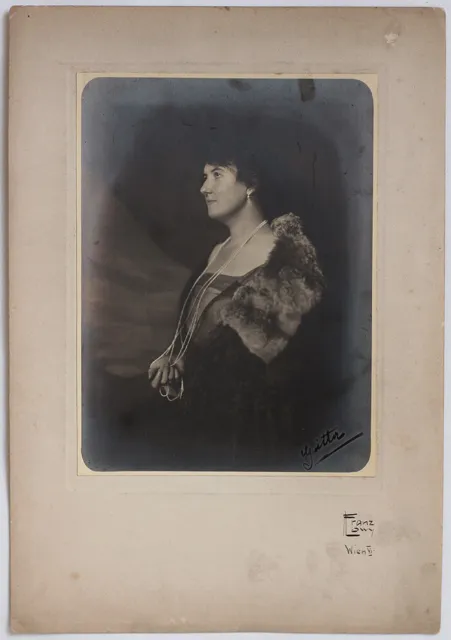 Echtes Original. Großes Damenporträt 1917, von Franz Löwy, signiert