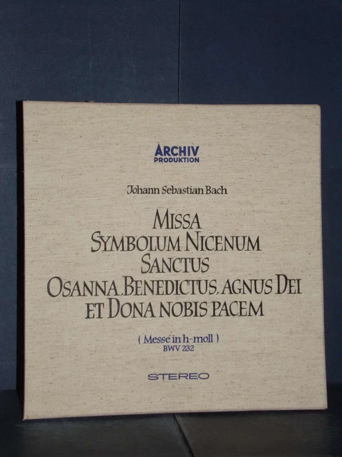LP BACH HOHE MESSE IN H-MOLL 3枚組 ETERNA Hohe messe in h-moll