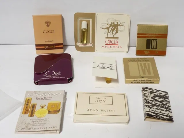 Échantillons de parfum tube GUCCI JEAN PATOU ORGIA miniature   (18941)