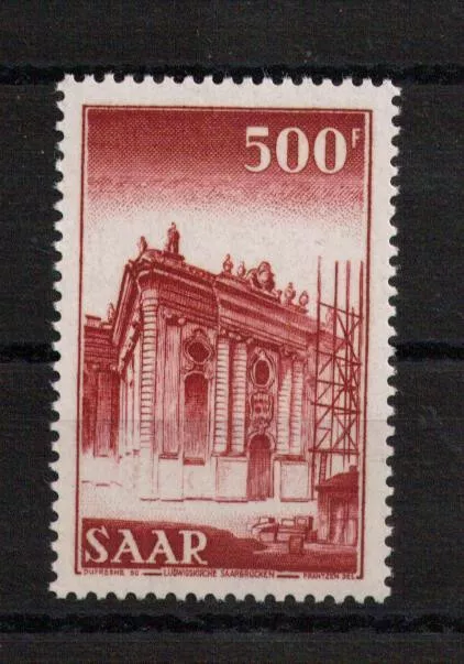 Saarland 1952 - Mi.-Nr. 337 postfrisch - 500 Fr. Höchtwert aus 319-337