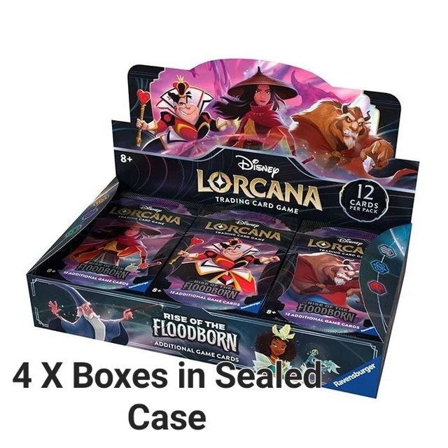 DISNEY LORCANA SET 2 Rise Of The Floodborn Sealed CASE (X4 Boxes) Pre Order 972.76 PicClick