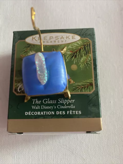 Hallmark Keepsake 2001 Mini Ornament Walt Disneys Cinderella Glass Slipper