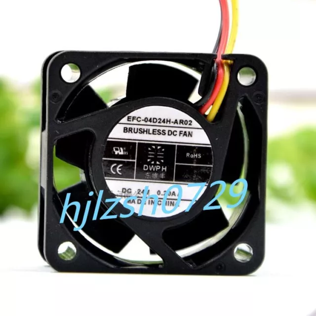 1PCS EFC-04D24H-AR02 24V 0.2A 4020 4CM Cooling Fan 3-wire