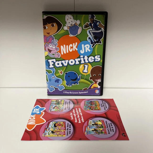 NICK JR FAVORITES 1 DVD Insert Paper Good Condition DVD Nickelodeon NICK JR FAVORITES 1 DVD Insert Paper Good Condition DVD Nickelodeon