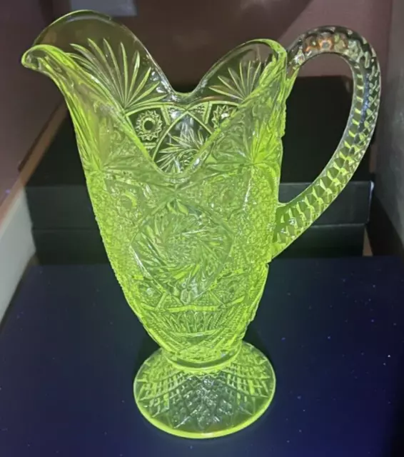 Antique Imperial Glass Pitcher 300 (OMN) EAPG 1906 Manganese Glow