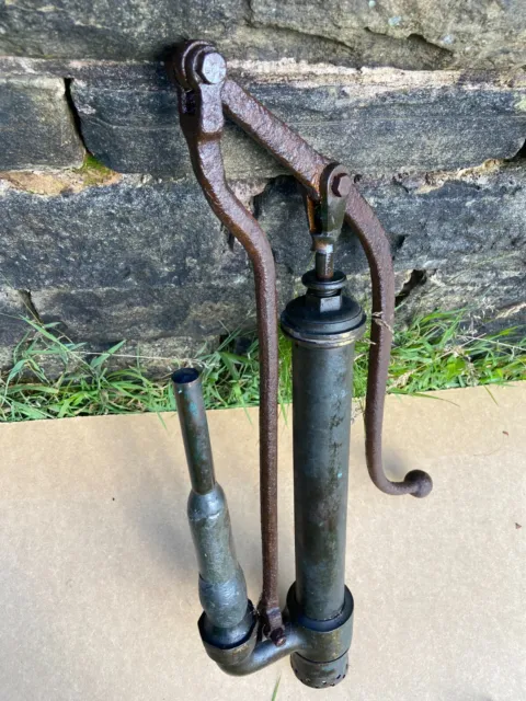 Vintage Antique Bronze Brass Water Well Hand Pump Architectural Garden Feature