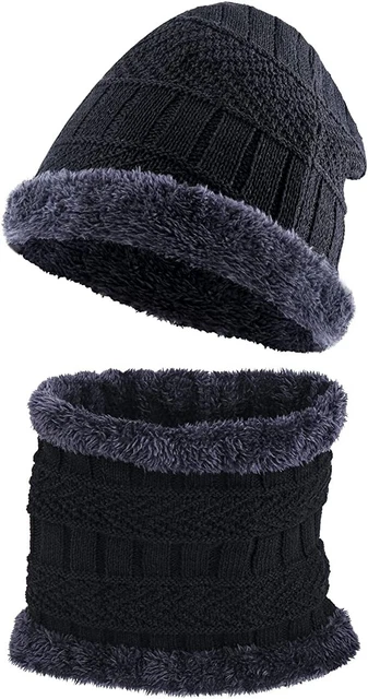 Gorro Para Hombre Gorros De Invierno Hombres Para El Frio Con Bufanda Punto ys