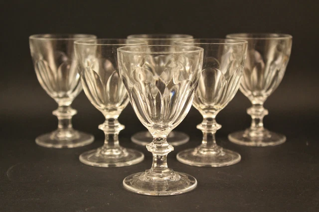 6 verres à vin blanc ou porto cristal d'arques modèle rambouillet 10.5 Cm
