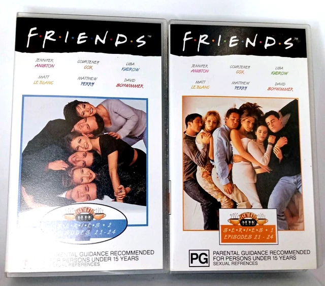 CINTAS DE VIDEO VHS Friends Series y Ep 21-24 clasificación PG