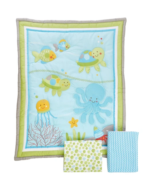 NoJo Little Bedding Ocean Dreams 3 Piece Crib Bedding Set